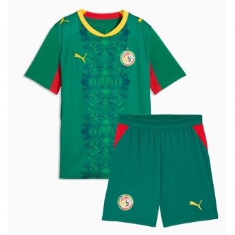 Billige Fotballdrakt Senegal Replika Bortedraktsett Barn VM 2026 Kortermet (med bukser)